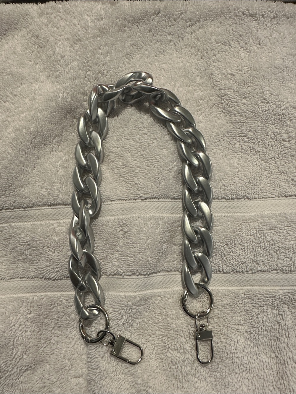 Matte Silver bag Chain
